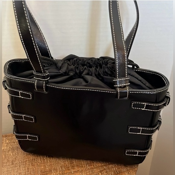 EUC Schwarzkopf Professionals Leather Cinch Bag with Buckle Detail - Picture 1 of 6